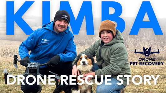 Lost Australian Shepherd Found with Thermal Drone After Cold Night